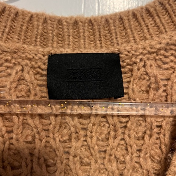 ONA Audrey Sweater Alpaca Wool Vest in Camel SOLD OUT Size M/L - Picture 4 of 6